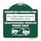 Signmission Reserved Parking for Building Maintenance Personnel Only Unauthorized Vehicles Towed, GW-1818-23129 A-DES-GW-1818-23129 - alternate 1